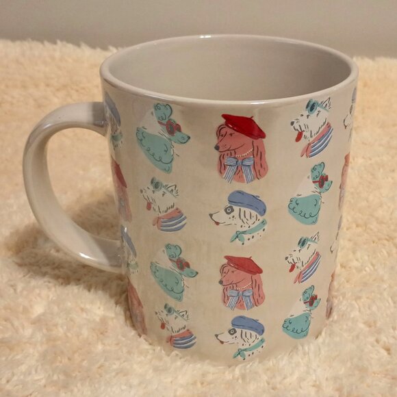 NWT~Fig & Fern Dogs Accessorized in Paris Fashion Looking "Tres Chic" 20 oz. Mug - Picture 3 of 8